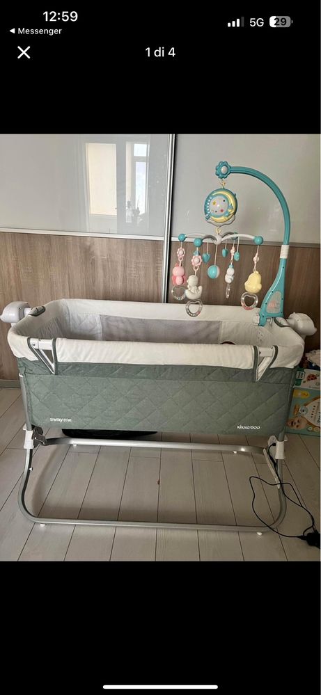 Vand patut Co-Sleeper KikkaBoo si leagan electric Sway Me