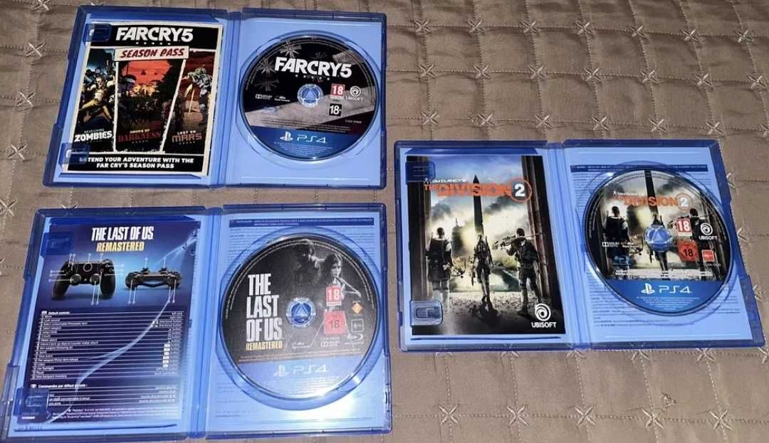 Продавам игри за PS4 The Last of us/The Division 2/Farcry
