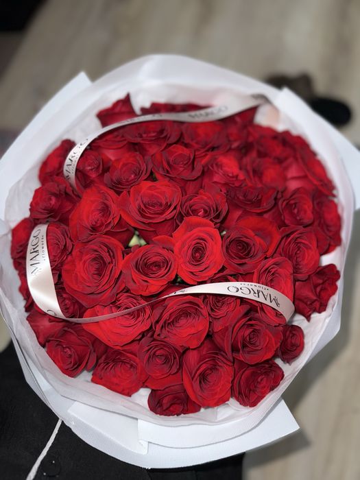 Цветы 51роза. 20к