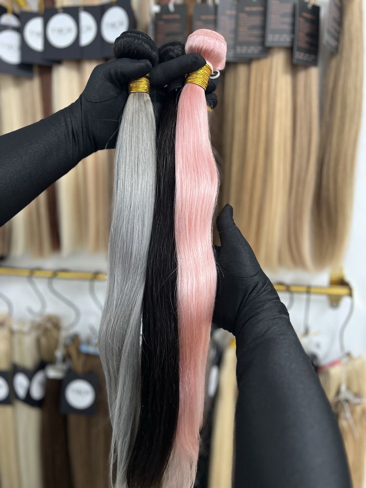 Extensii păr 100% natural – Diverse sisteme & culori
