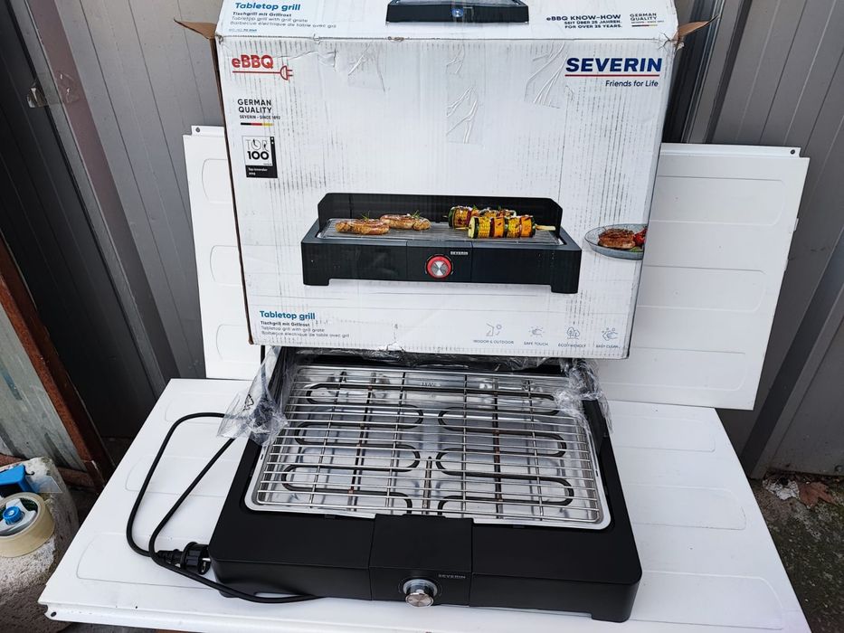 Gratar electric Severin PG 8565 , 2200W, termostat reglabil, Safe Touc