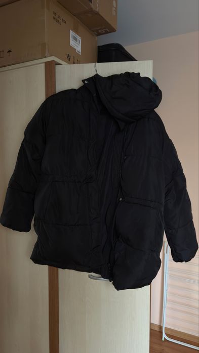 Черно топло яке унисекс