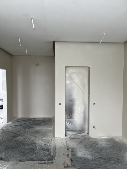 Шпакловка, Гипсокартон, Боядисване