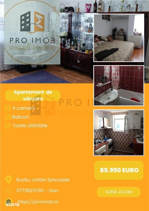 Apartament 4 camere cf1 decomandat in zona Unirii Nord