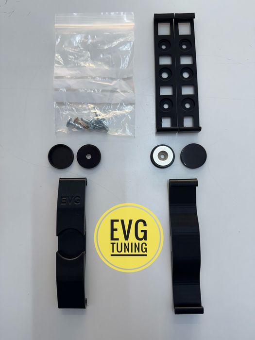 Suport Numar Inmatriculare Auto Magnetic Negru EVG