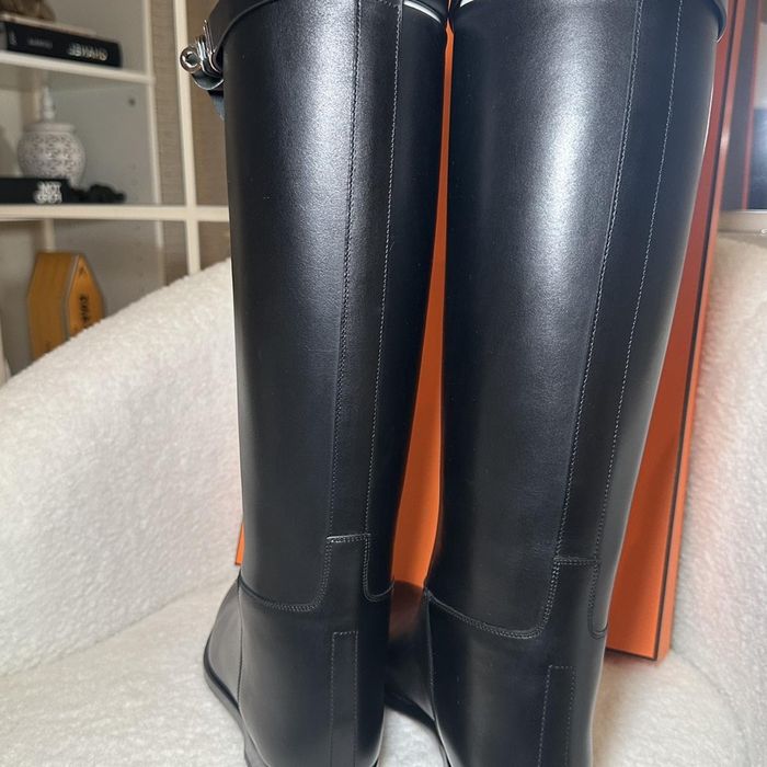 Зимни ботуши Hermes jumping boots естествена кожа