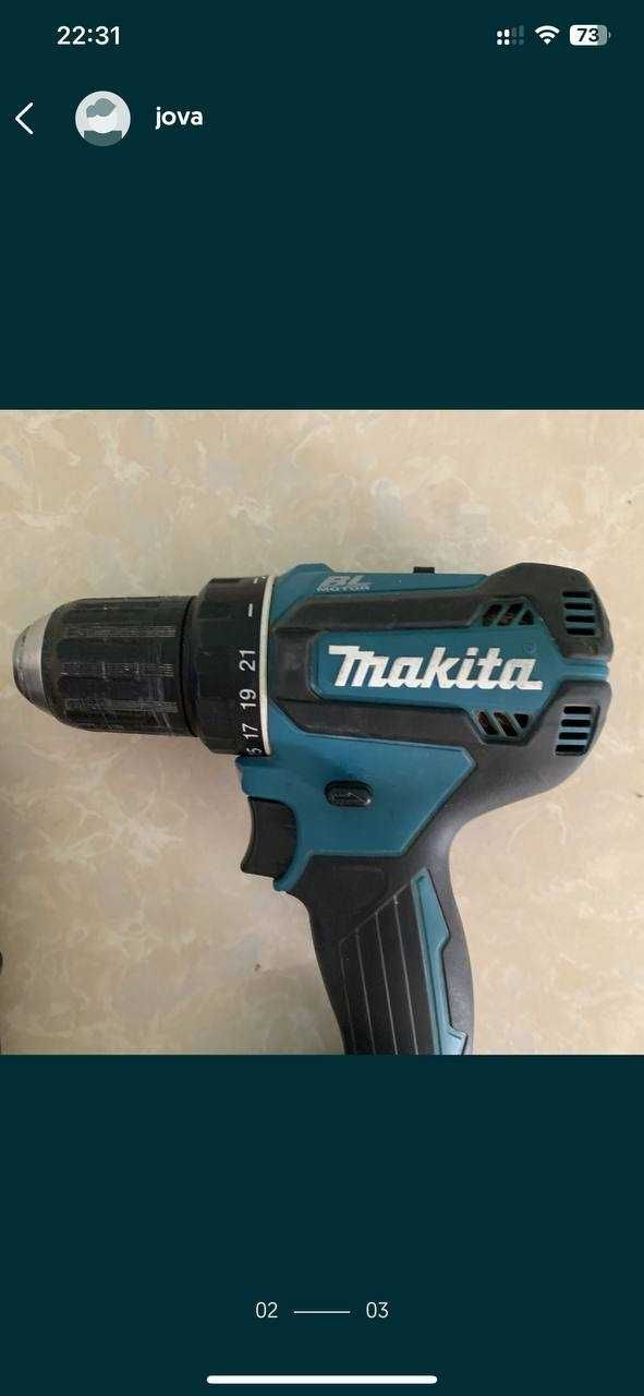 Двухскоростная безударная дрель-шуруповёрт Makita DDF485