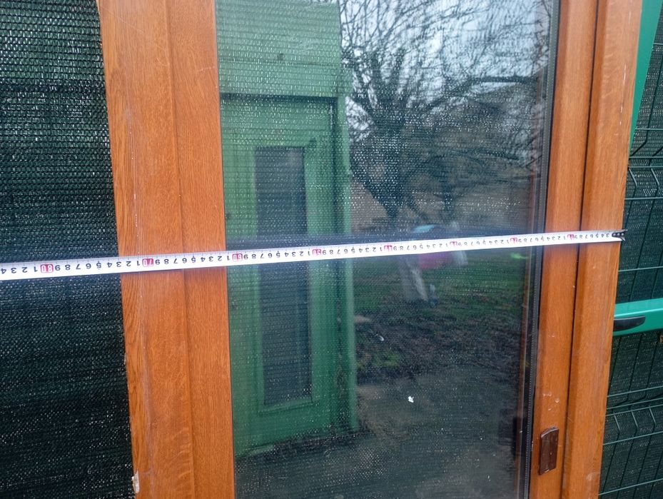 PVC Балконска врата 5-камерна цвят: Златен дъб