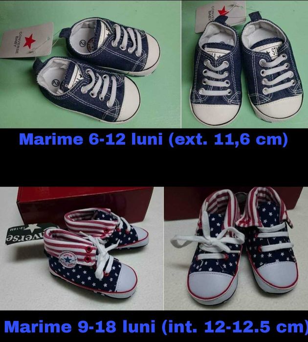 Pantofi incaltari baieti 0-12 luni