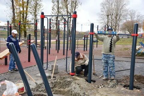 Монтаж детских площадок, итд