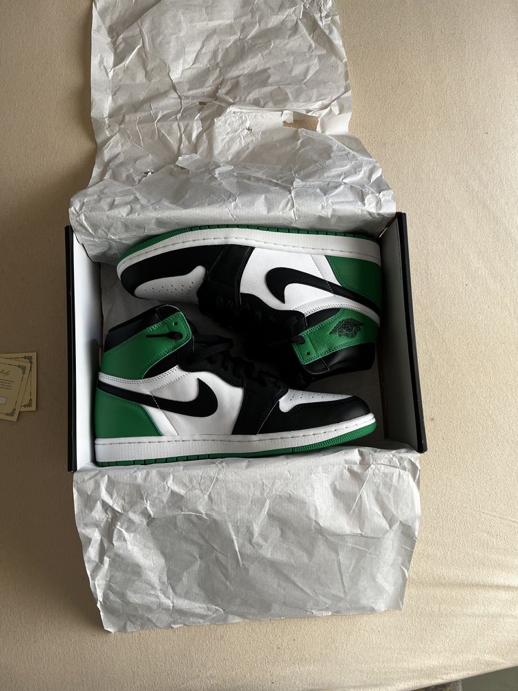 Jordan 1 high Lucky green