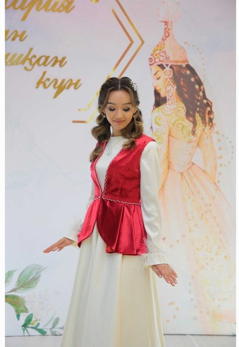 Платье + жилет на Кыз узату