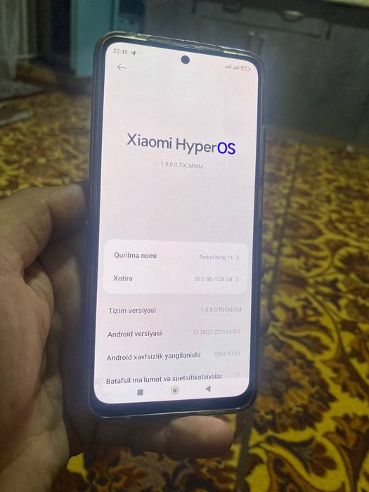 Redmi note 11  6+2/128