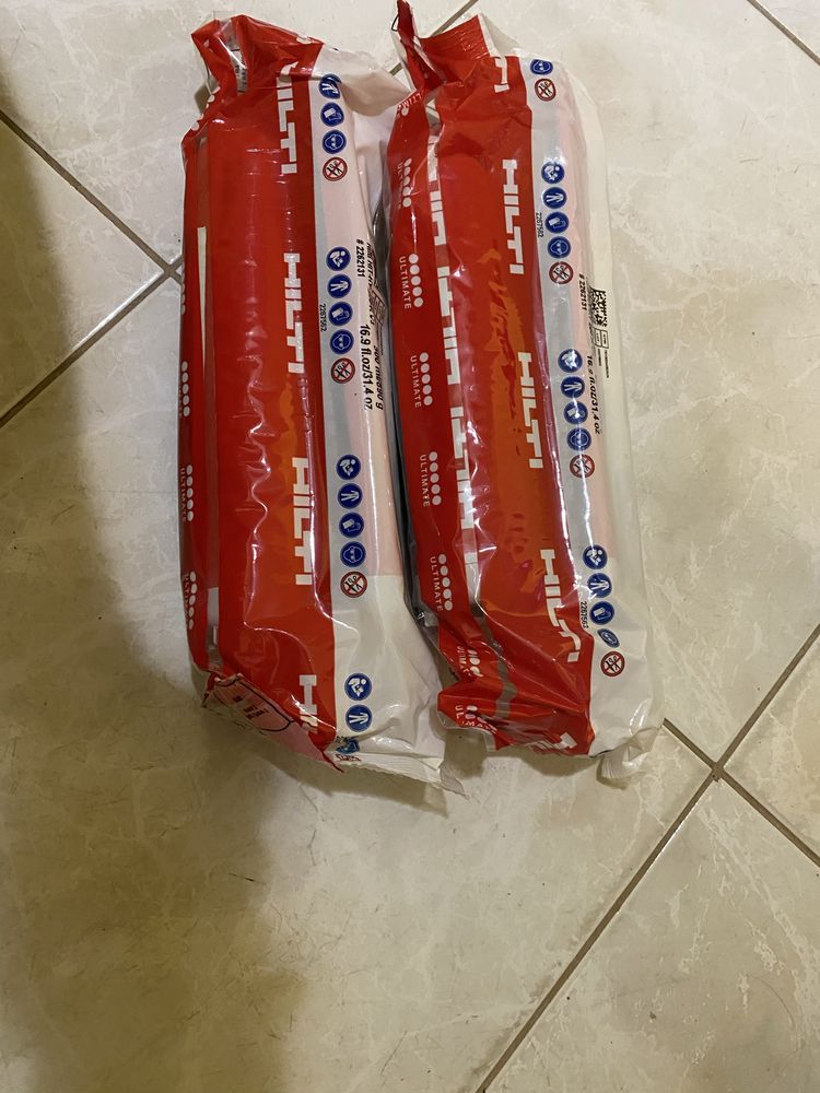 Анкерна смола HILTI HIT-HY 200-R 500ml и клинови дюнели HILTI