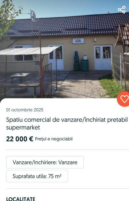 Vând sau închiriez(1300 lei) spatiu comercial in Comuna Draghiceni