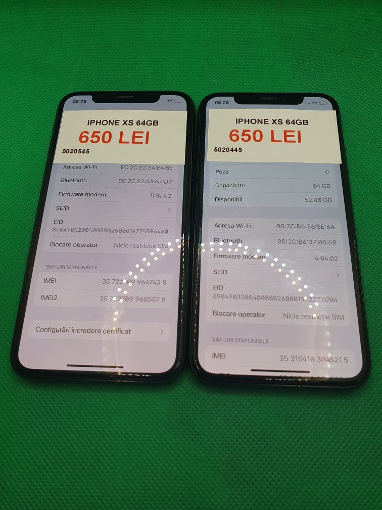 Iphone xs 64GB bat 100%•Amanet Lazar Crangasi•50204