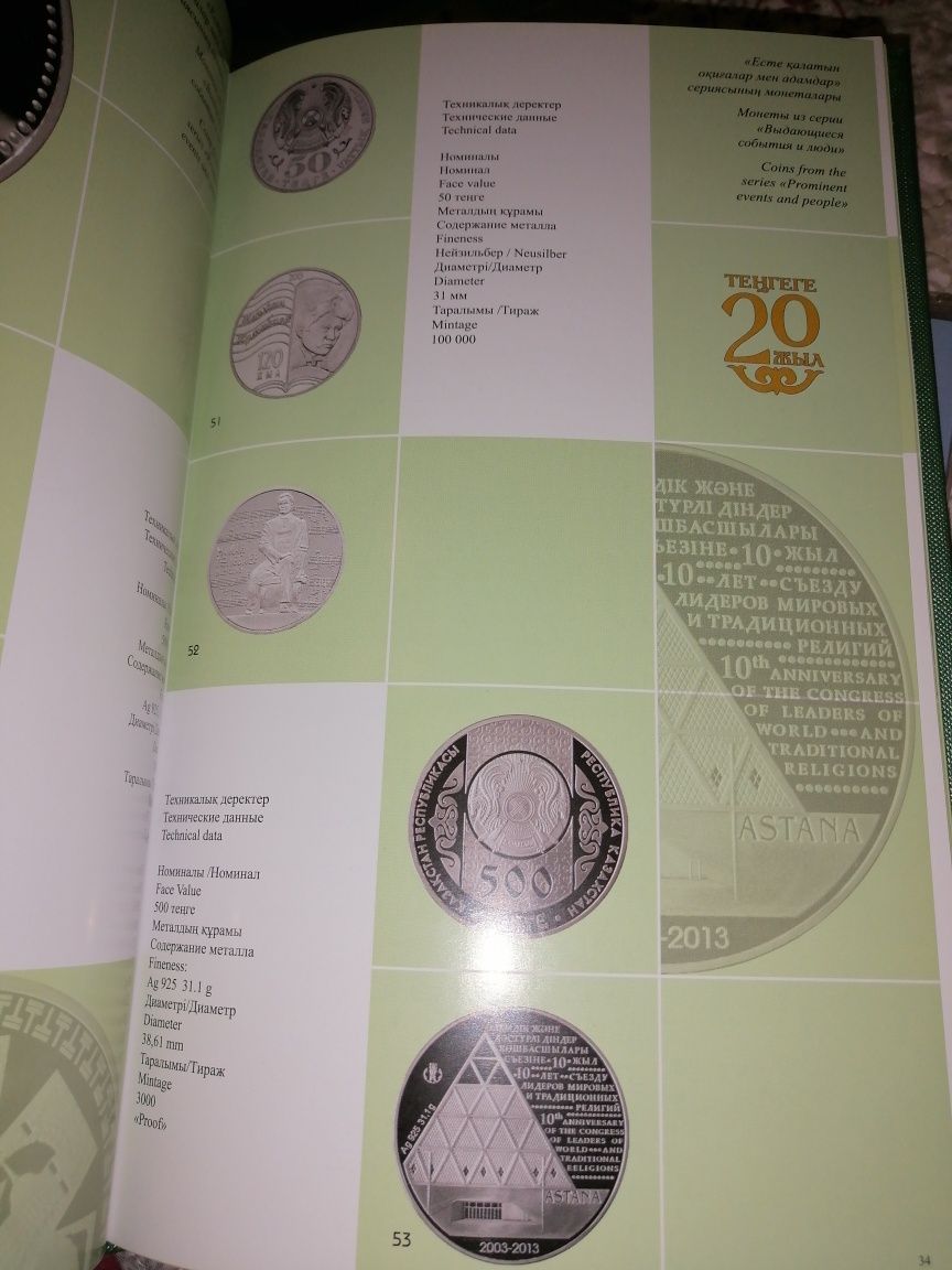 Монеты Казахстана 20 лет