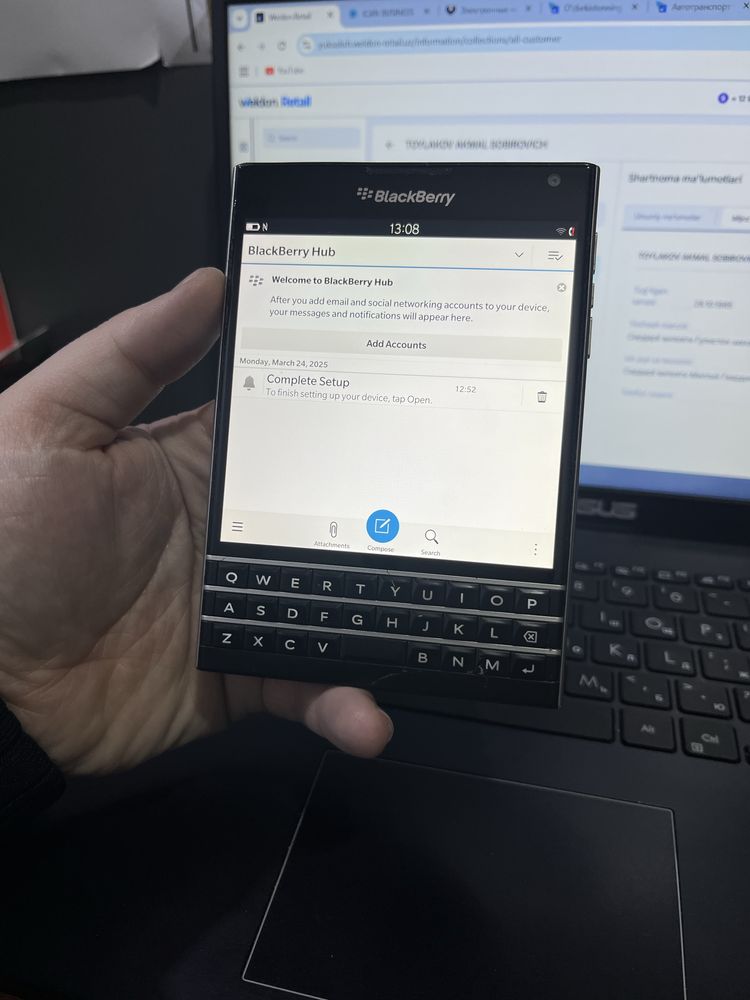 black berry pasport