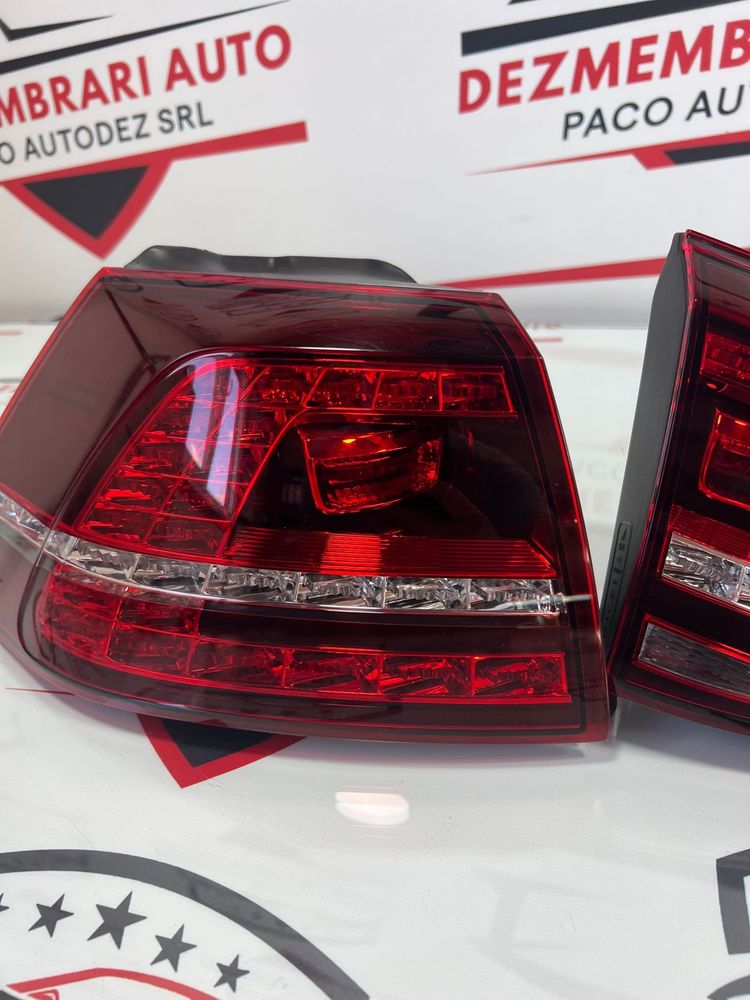 Set Stanga Stop/Stopuri Aripa/Haion Full Led Vw Golf 7 Hatchback