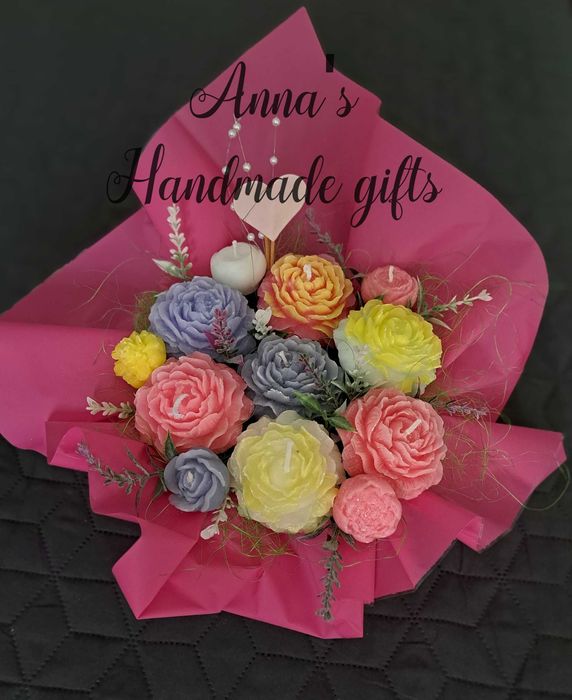 Красиви букети от соев восък