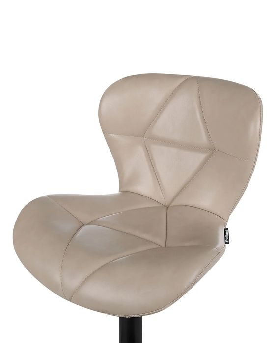 NOU Set 2 scaune bar "VALETTA", piele ecologică, bej