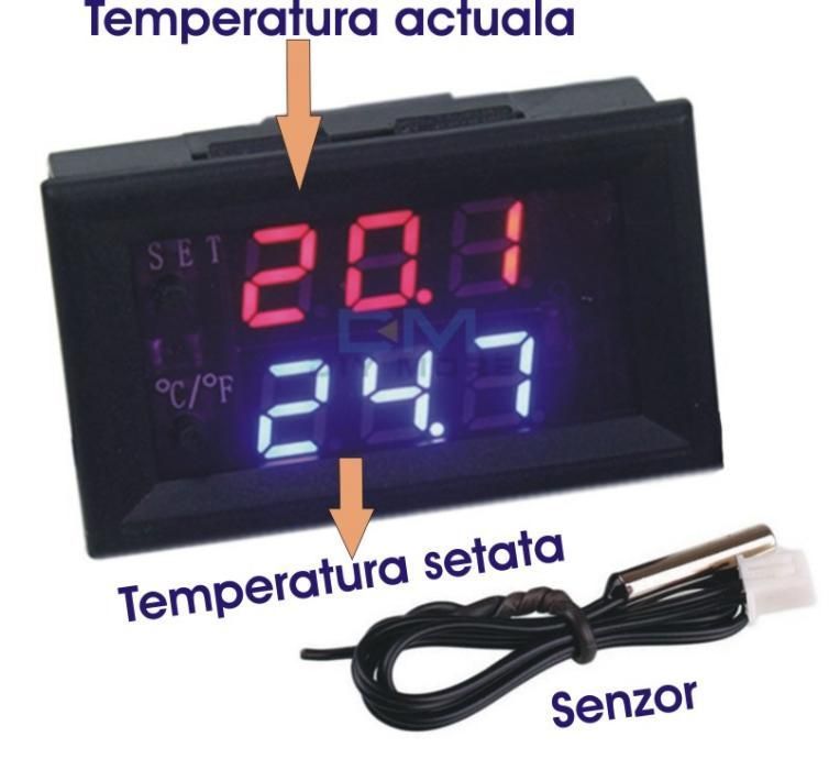 Termostat digital, termoregulator -50/+110 12V regulator temperatura