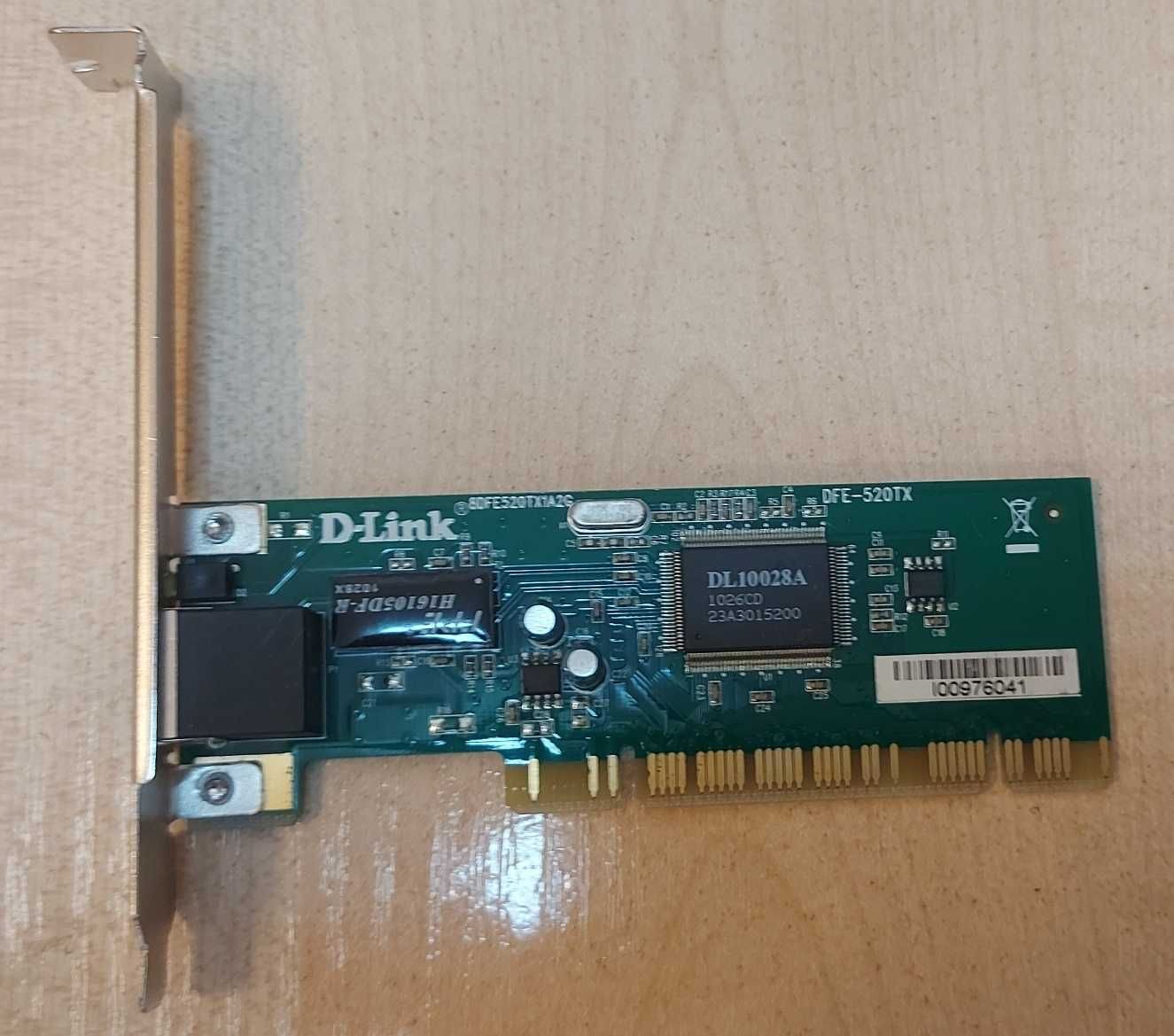 Сетевые карта D-Link, TP-Link 10/100 Мбит - подключение PCI