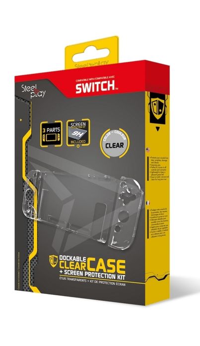 Set Nintendo Switch Joy-Con Charging Grip + carcasa protectie