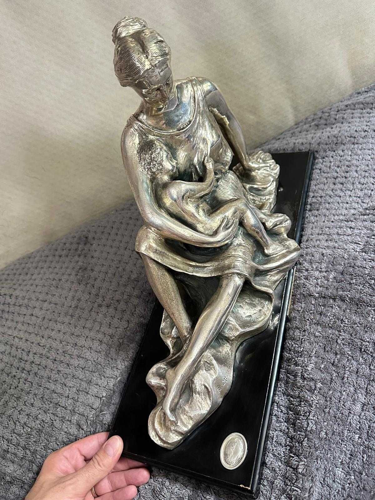 STATUETA Laminata ARGINT 925 - "Protectie Materna" - 100g. - OTTAVIANI
