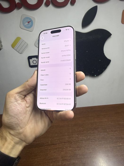 Vand Iphone 16 Pro 256Gb
