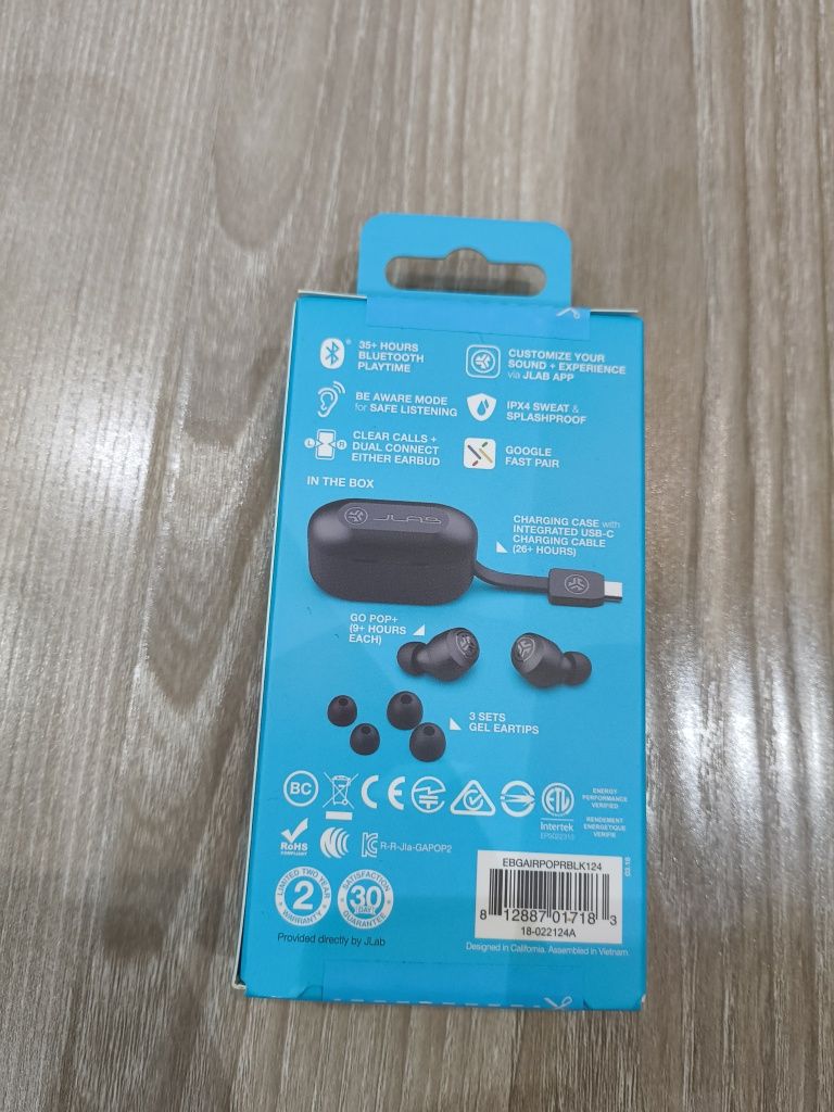 Продаётся наушники JLab Go Pop True Wireless упаковка!