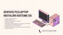 Service/Mentenanta Laptop/PC, Instalare Windows/Linux/Programe