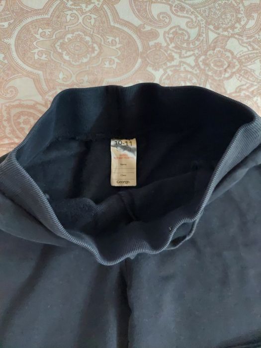 Set 2p pantaloni școală negri fata 10-11 ani