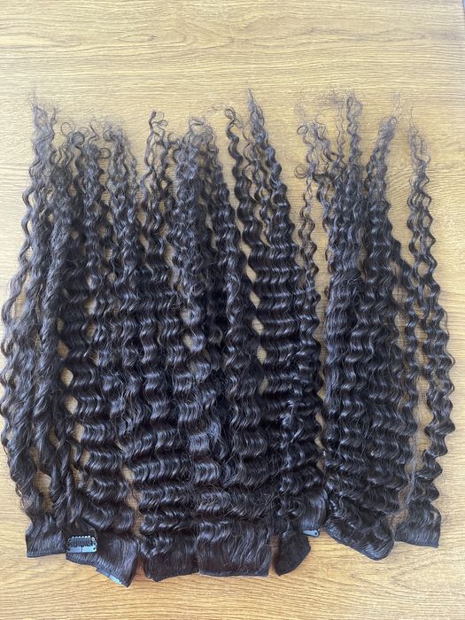 Extensii clip par cret natural saten inchis