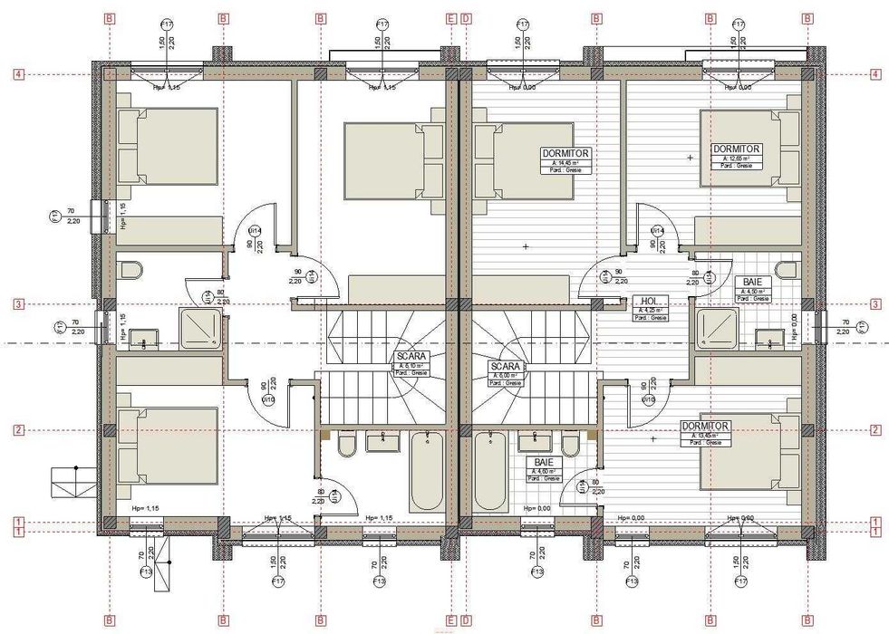 Casa cuplata zona semi centrala cu teren 270mp