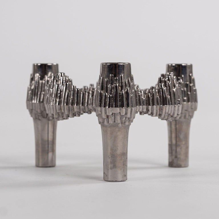 suport lumanari stil brutalist midcentury