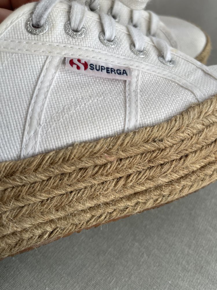 Espadrile Superga cu platformă 38