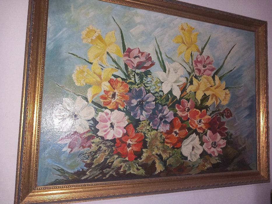 Tablou metaloplasie, pictatura  pe foaie de cupru