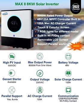 Инвертор MPPT Solar 8 KW