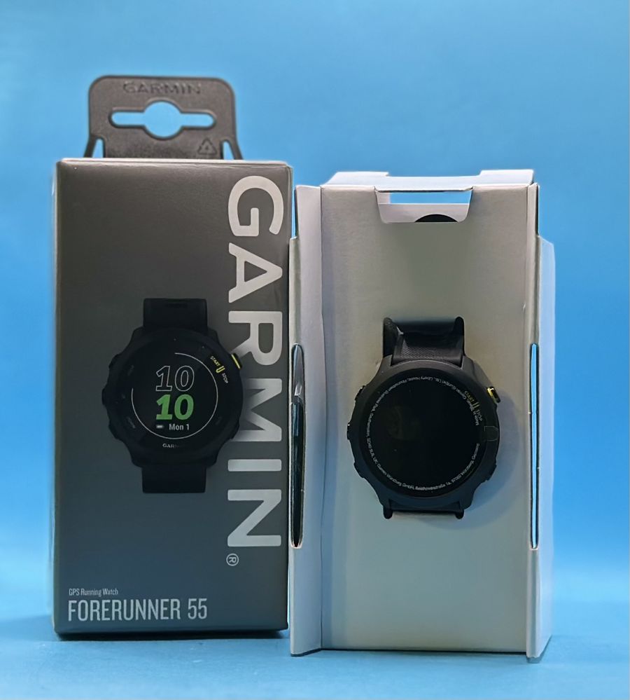НОВ!!! Смарт часовник Garmin Forerunner 55, Silicone strap, Black