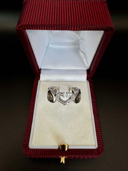 Златен пръстен Cartier C Heart, р.52