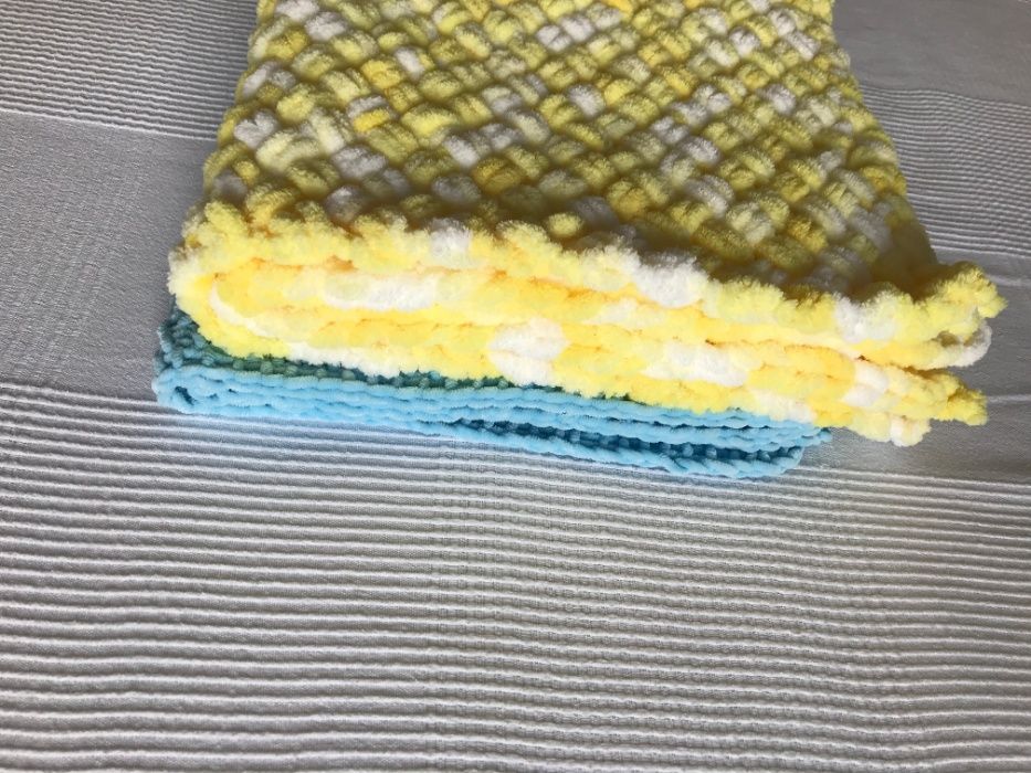 Бебешки ръчно плетени пелени/ одеяла