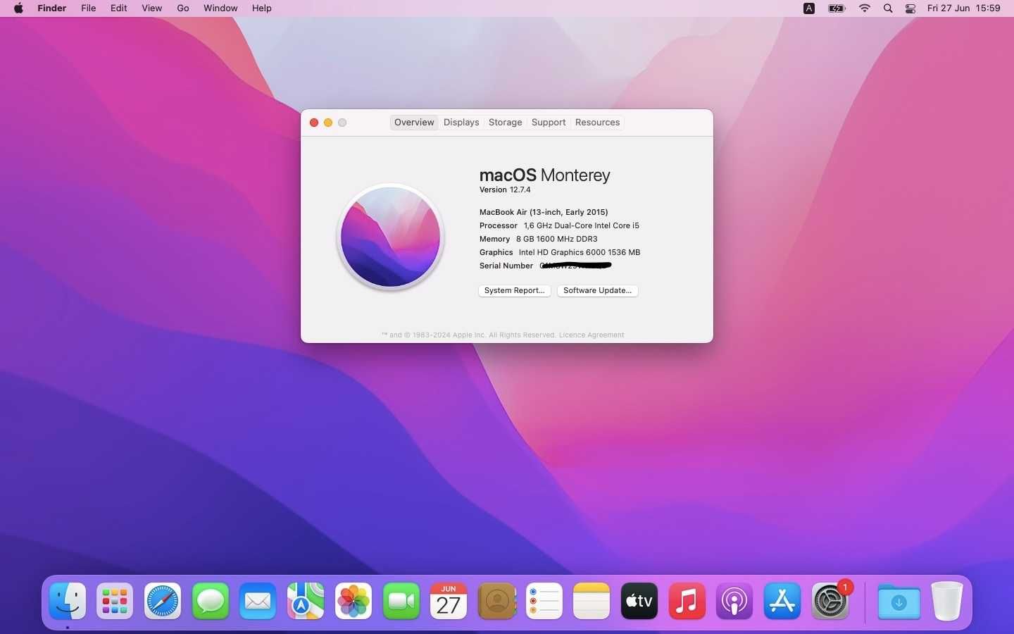 MacBook air (13-inch, Early 2015) в много добро състояние