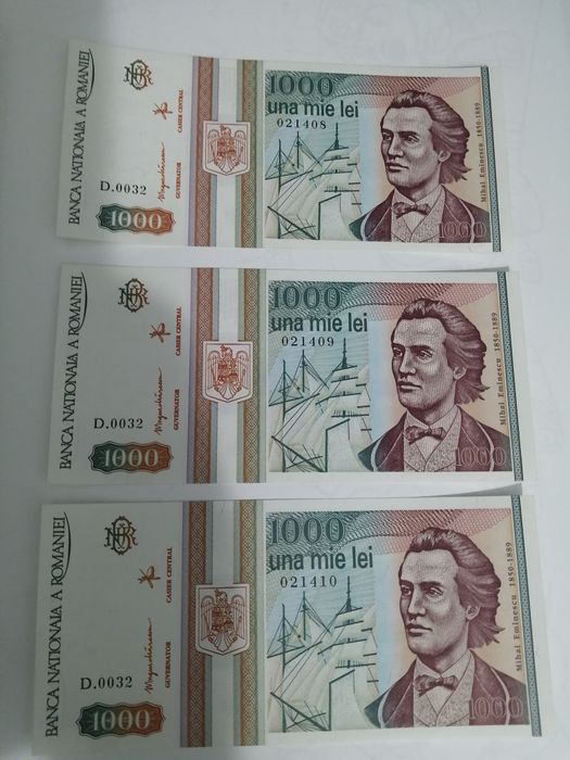 Bancnote serii consecutive.