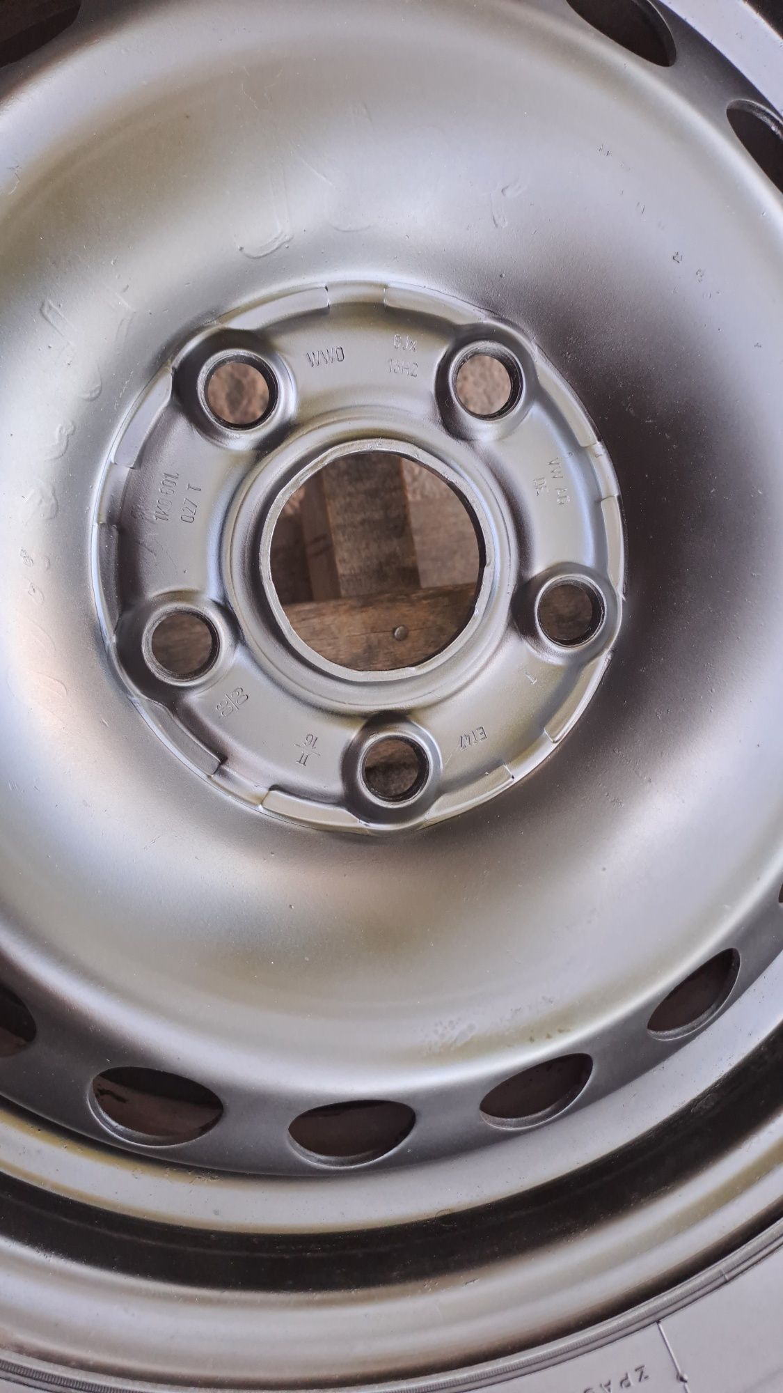 1бр. РЕЗЕРВНА 15" 5Х112мм с гума 195/65/15 Golf 5, 6, Touran 5х112