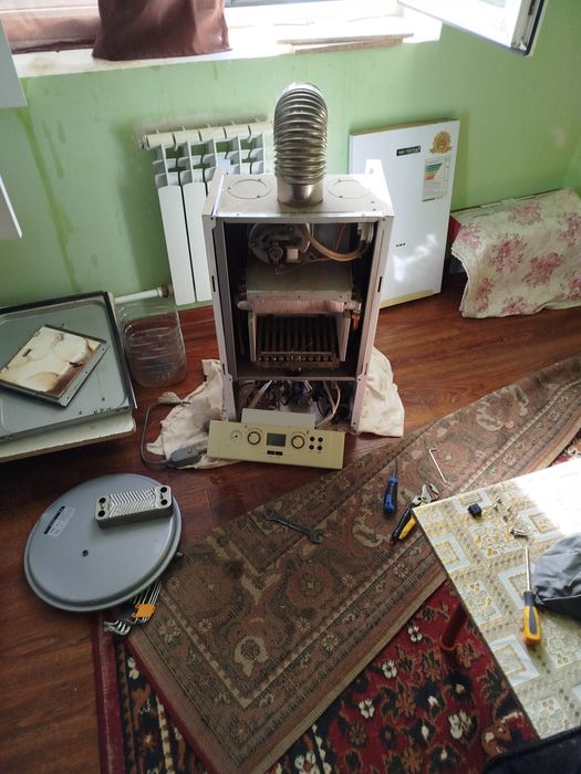 Сантехника . Ремонт двухконтурный катёл