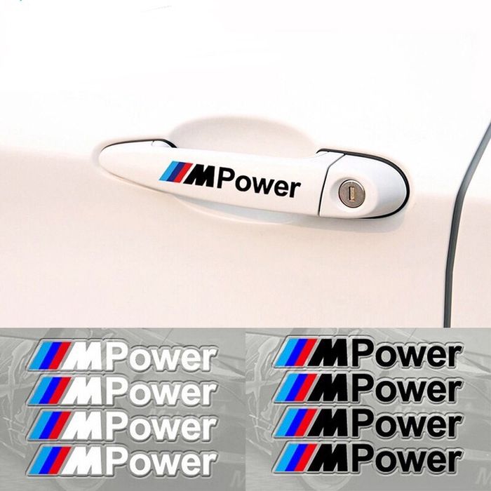 Embleme logo sticker jante/capace valve Bmw M power