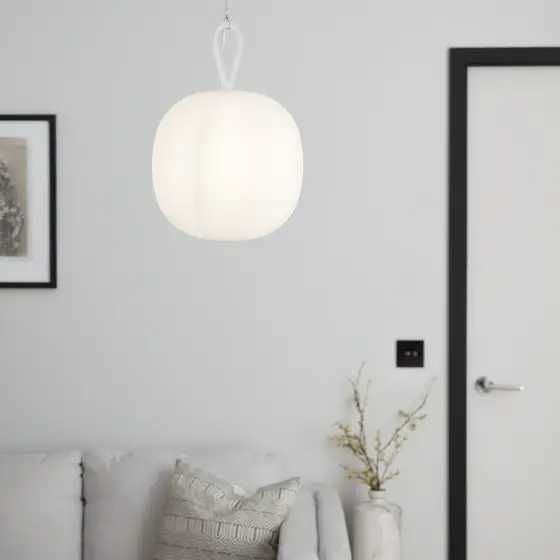 Lustra tip pendul, Alb, 10 W, 1 x E27 • GoodHome Armanty