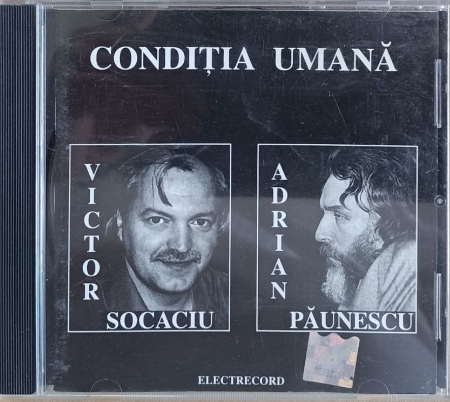 Vasile Socaciu și Adrian Păunescu  - condiția umană , CD cu  muzică