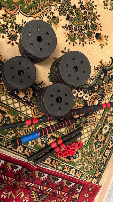 Продам Гантели новый общий вес 27 кг